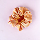 Floral Terry Cloth Knit Scrunchies