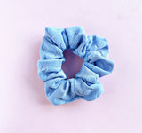 Floral Terry Cloth Knit Scrunchies