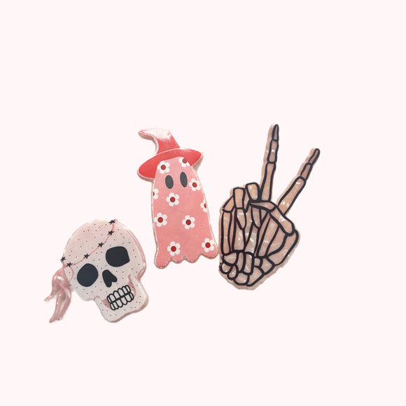 Boho Spooky Icon Hair Clips