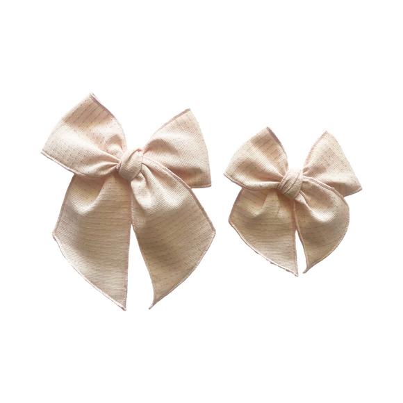 Vintage Rose Top Stitched Elle Bow