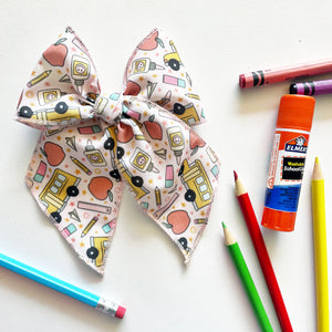 Back to School Pink Elle Bow