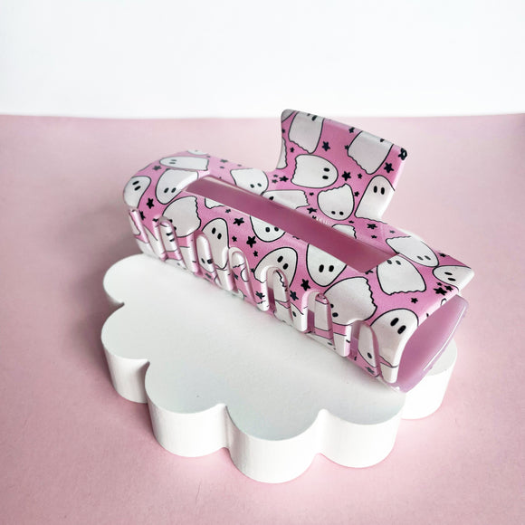 IMPERFECT Pink Ghosts Claw Clip