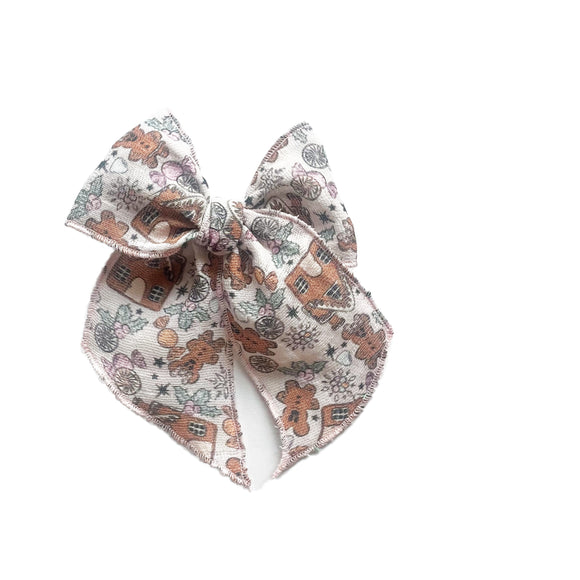 Mouse Gingerbread Gauze Elle Bow