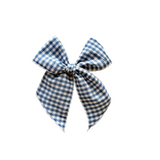 Blue Gingham Elle Bow