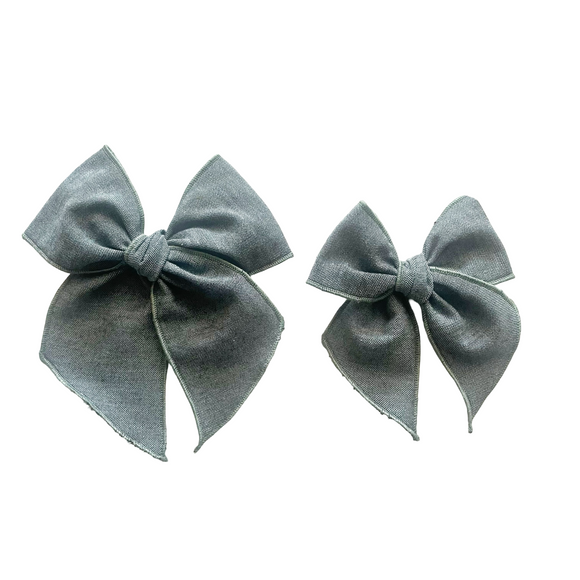 Luna Chambray Elle Bow