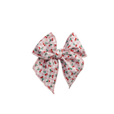 Checked Cherries Elle Bow