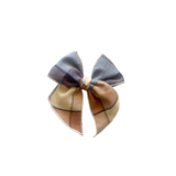 Autumn Gingham Elle Bow