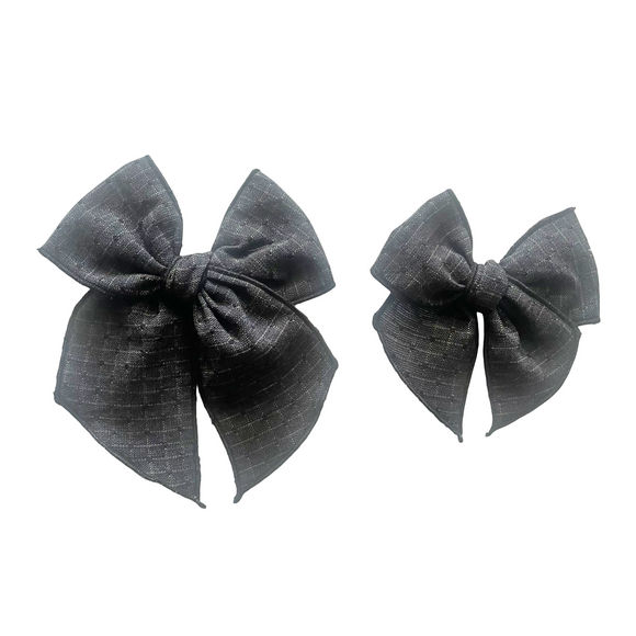 Embroidered Storm Elle Bow