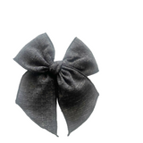 Embroidered Storm Elle Bow