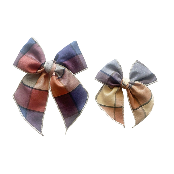 Autumn Gingham Elle Bow