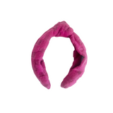 Checkered Textured Knit Knotted Headbands