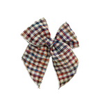 Primary Stitched Gingham Seersucker Elle Bow