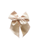 Vintage Rose Top Stitched Elle Bow