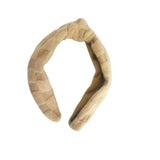 Checkered Textured Knit Knotted Headbands