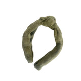 Checkered Textured Knit Knotted Headbands