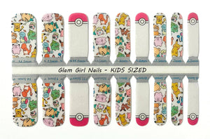 Gotta Catch 'Em All KIDS SIZED Nail Wraps