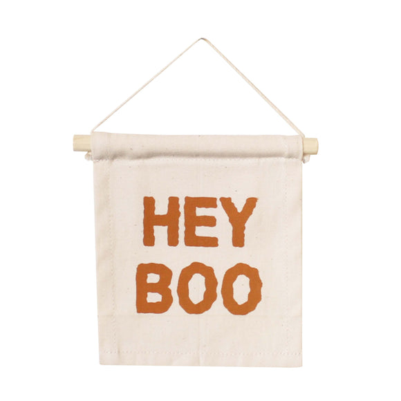 Hey Boo Hang Sign - Halloween