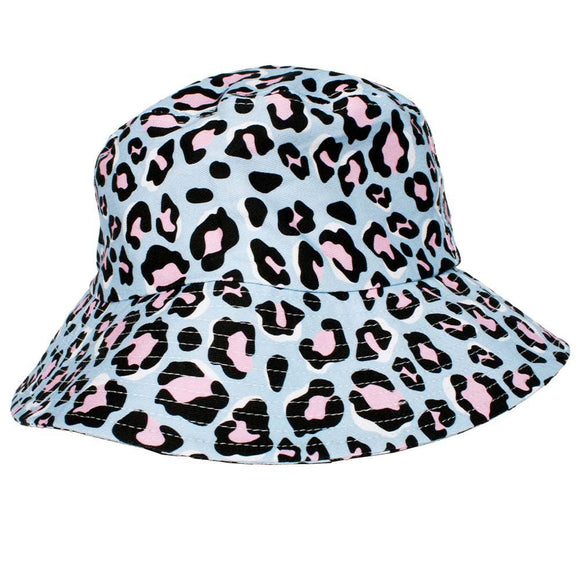 Blue Leopard Bucket Hat