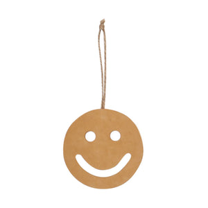 Smile face Leather Ornament