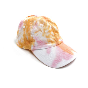 Kids Pink Tie-Dye Baseball Cap