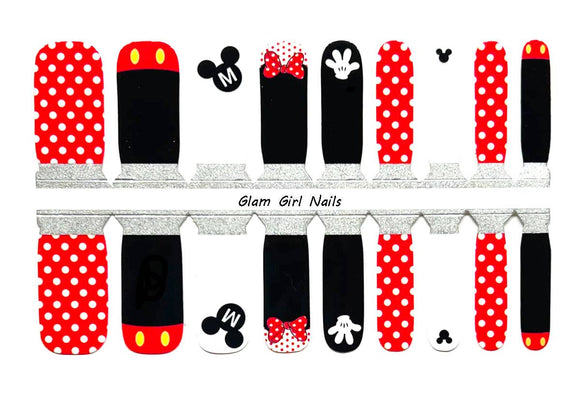 Mouse Clubhouse KIDS SIZED Nail Wraps