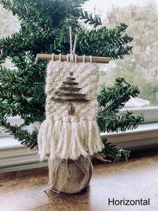 Evergreen Woven Christmas Ornament
