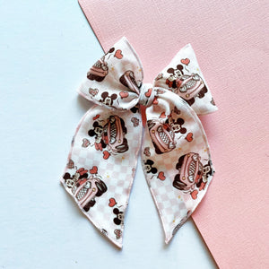 Mouse Couple in Love Elle Bow