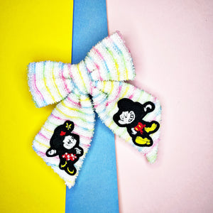 Mouse Short Confetti Terry Patch Reagan Bow